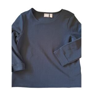 CHICOS BLACK TOP - size Small 4/6